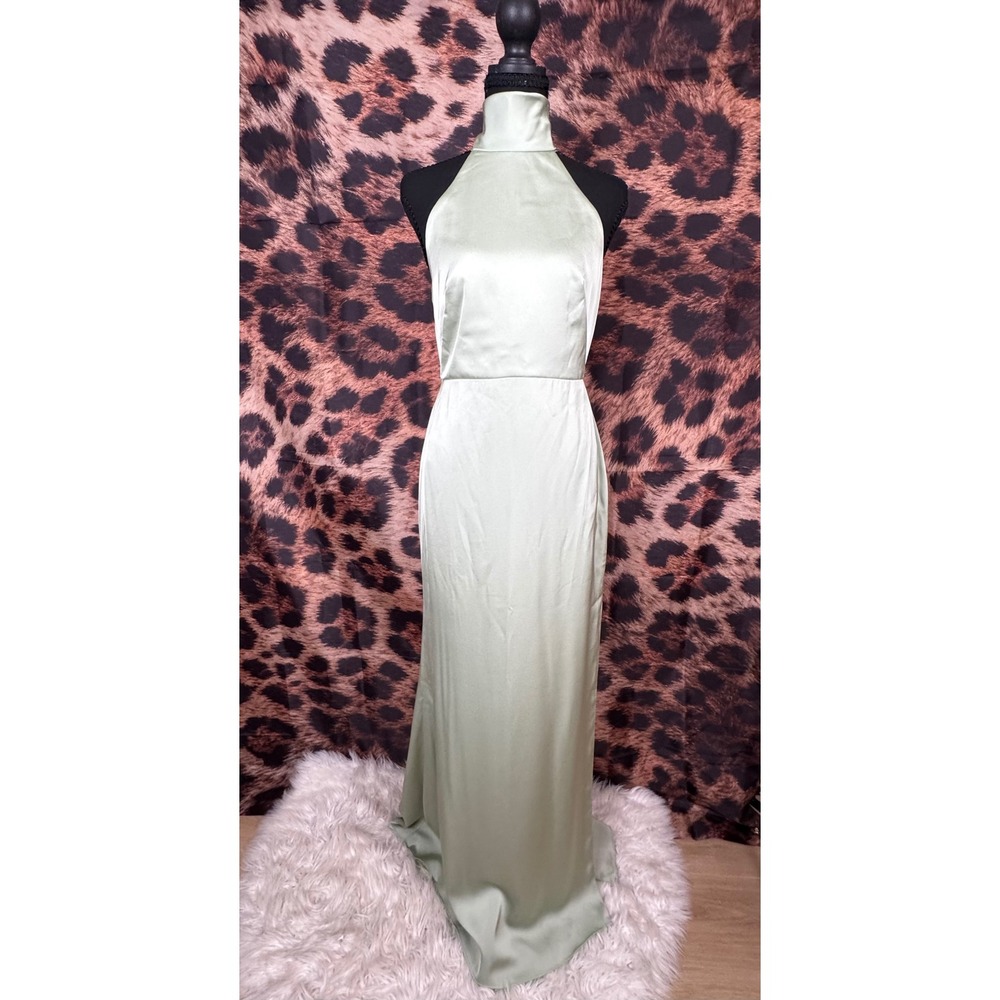Azazie Delaney Dusty Sage Formal Gown